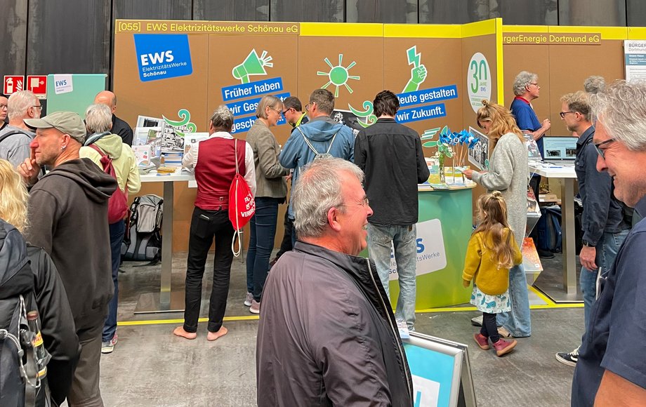 Messestand der EWS auf dem GLS Jubiläumsfestival 