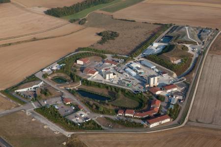 Luftaufnahme des Laborgeländes «Cigéo»