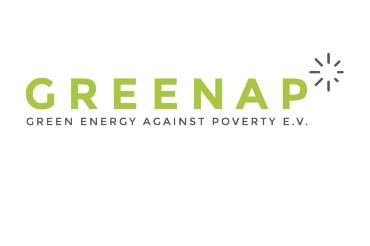 Logo green energy against poverty