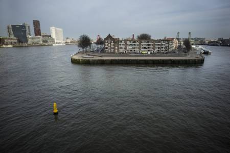 Insel Noordereiland in der Neuen Maas, Rotterdam