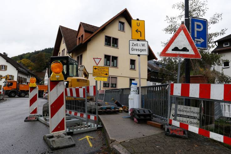 Ansicht Baustelle in Tegernau