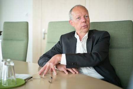 Thomas Jorberg während des Interviews