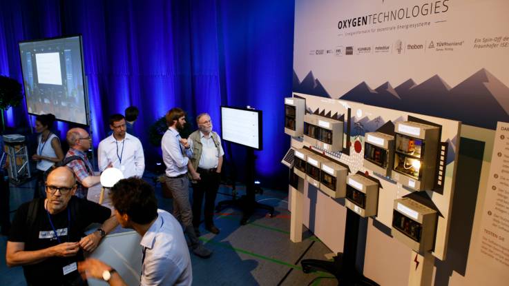 Der Stand der Oxygen Technologies von oben fotografiert