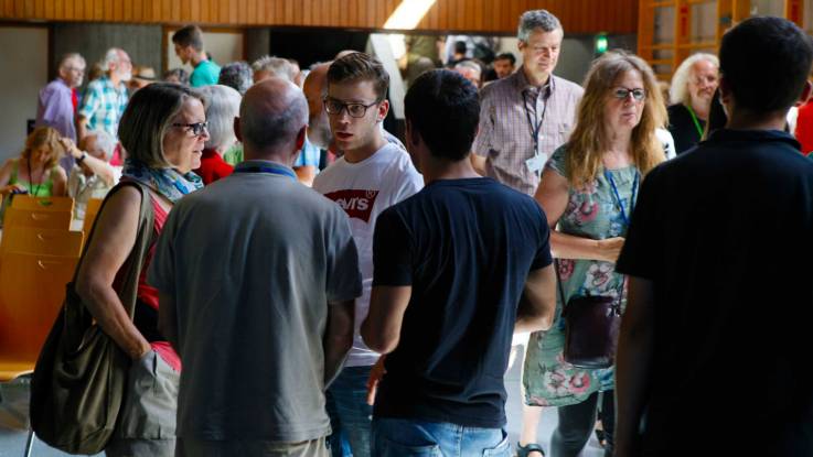 Stromseminaristen im Gespräch 