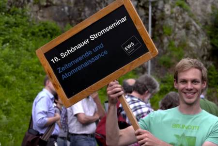 Hinweisschild zum 16. Stromseminar